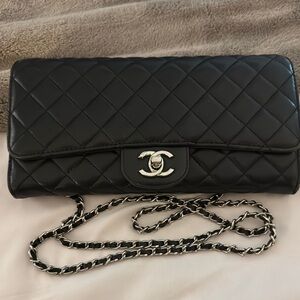 Chanel Black Quilted Leather Chain Bag
